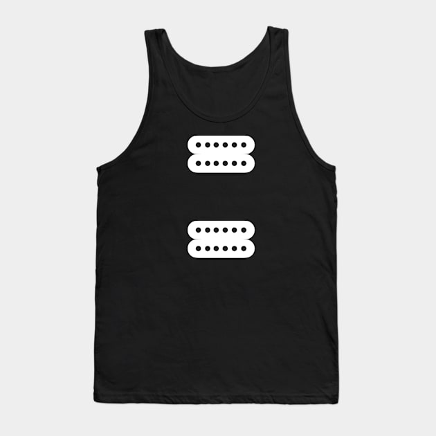 Les Paul Pickups - double white Tank Top by C E Richards